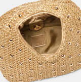 Dahlia Handbag - Gold Raffia