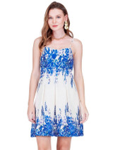 Spaghetti Strap Short Dress - Indigo Meadow