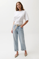 Kacey Mid Rise Cuffed Boyfriend- Berkeley