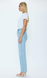 Cassie Super High Rise Straight- Vibes