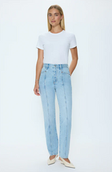 Cassie Super High Rise Straight- Vibes