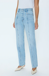 Cassie Super High Rise Straight- Vibes