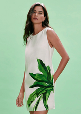 Sanctuary Way To Be Linen Shift Dress- Palmetta