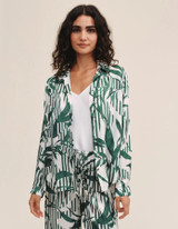 Classic Button Down- Palm Paradise Print 