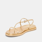 Dom Sandals Gold Distressed Leather