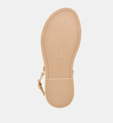 Dom Sandals Gold Distressed Leather