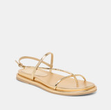 Dom Sandals Gold Distressed Leather