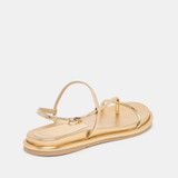 Dom Sandals Gold Distressed Leather