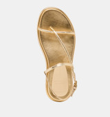 Dom Sandals Gold Distressed Leather