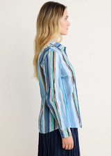 Stripe Cotton Shirt - Blue Multi 
