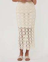 Tape Yarn Skirt- Natural