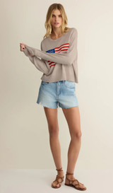 Sienna Patriot Sweater - Natural Heather