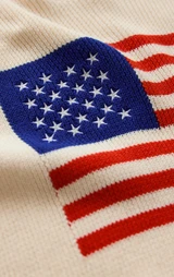 Sleeveless Patriot Sweater -Cloud