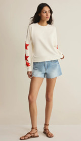 Stars First Date Sweatshirt - Sea Salt