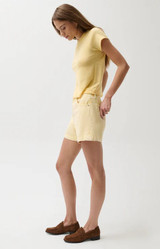 Saige High Rise A-Line Short - Yellow