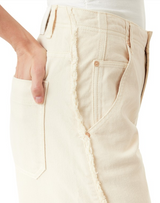 Aiden Frayed Relaxed Barrel- Ecru