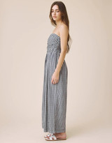 Gigi Gingham Jumpsuit - Navy/White