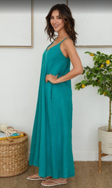 Linen Maxi Dress - Atlantide