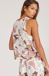 V - Neck Raw Edge Tank - Summer Romance 