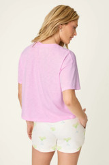 Softee "Let's Day Drink" Graphic Print T-Shirt - Tulip