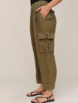 Cargo Ties Pant - Olive Stone