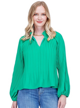 Pleaty Peasant Top- Caribbean