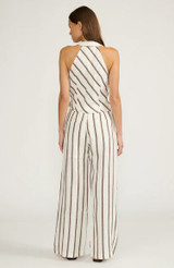 Justine Pant- White & Brown