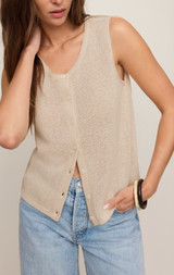 Syd Sweater Vest - Sandstone 