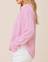 Jaylei Stripe Button Down - Blush Multi