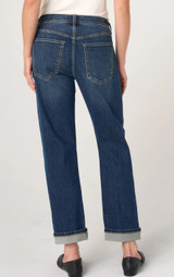 Sloane Slouchy Girlfriend Cuffed - Cornet Blue