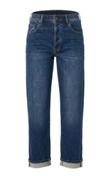Sloane Slouchy Girlfriend Cuffed - Cornet Blue