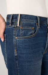 Sloane Slouchy Girlfriend Cuffed - Cornet Blue