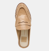 Betzy Loafers- Latte Embossed Suede