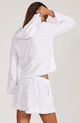 Zebra Cotton Terry Pullover Hoodie