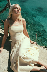 Georgie Sleeveless Maxi Dress - Lemon Chiffon