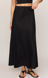 Meryl Midi Skirt - Black