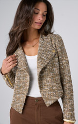 Collarless Jacket - Gold Rush Multi 