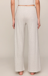 Waffle Brushed Thermal Pant- Heather Grey