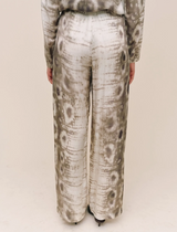 No Side Seam Clean Waist Wide Leg- Snake Print