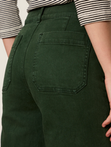 Chelsea Wide Leg- Washed Forest