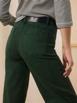 Chelsea Wide Leg- Washed Forest