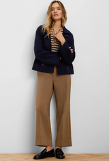 Angled Jacquard Sweater- Neutral Multi