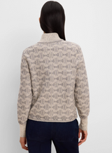 Dapper Swirl Knit Jacket- Neutral Multi