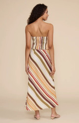 Penny Midi Skirt - Multi Stripe