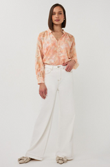 Raglan Watercolor Blouse- Print