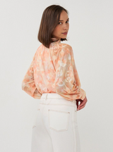 Raglan Watercolor Blouse- Print