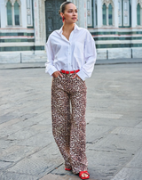 Scarlet Leopard Trouser- Print