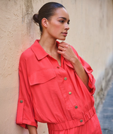 Slub Jacket- Chili Red