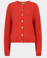 Boxy Cardigan- Chili Red