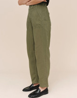 Porkchop Darted Knee Pant - Olive Green 